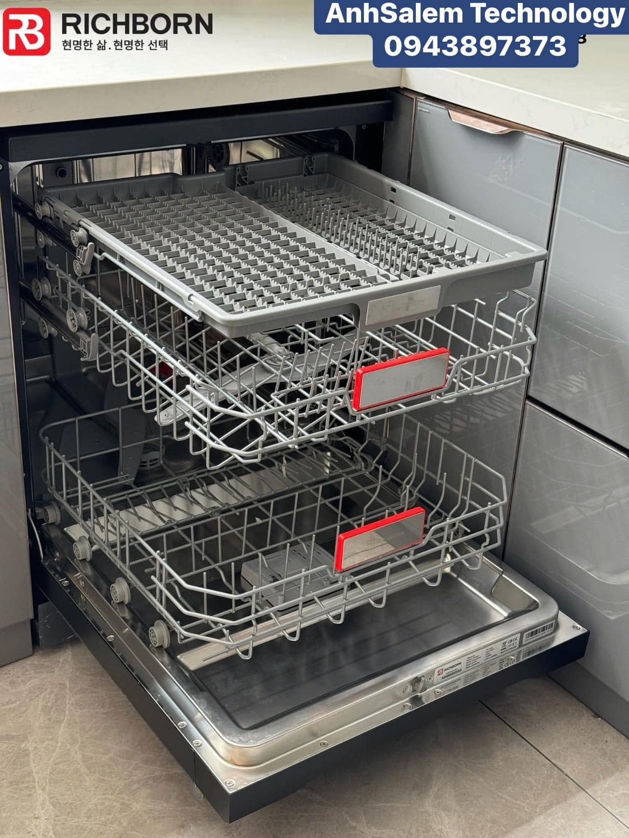 Máy rửa bát Richborn 6080SQG cao 79.5cm