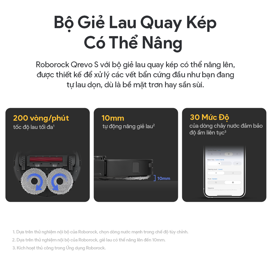 Robot hút bụi lau sàn Roborock Qrevo S
