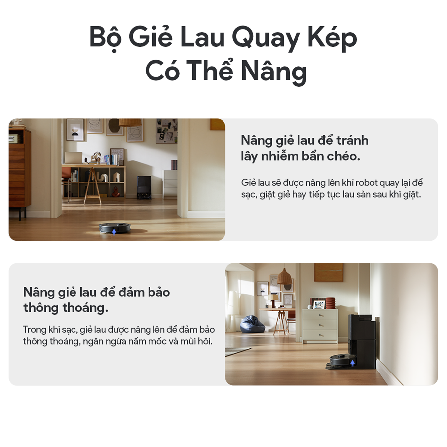 Robot hút bụi lau sàn Roborock Qrevo S