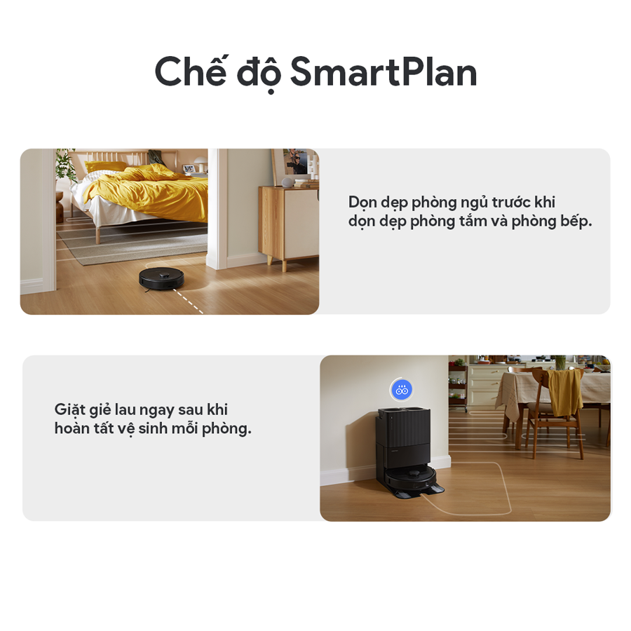 Robot hút bụi lau sàn Roborock Qrevo S