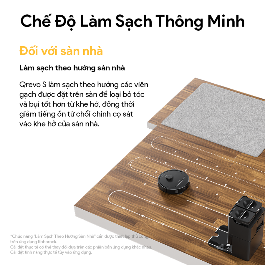 Robot hút bụi lau sàn Roborock Qrevo S